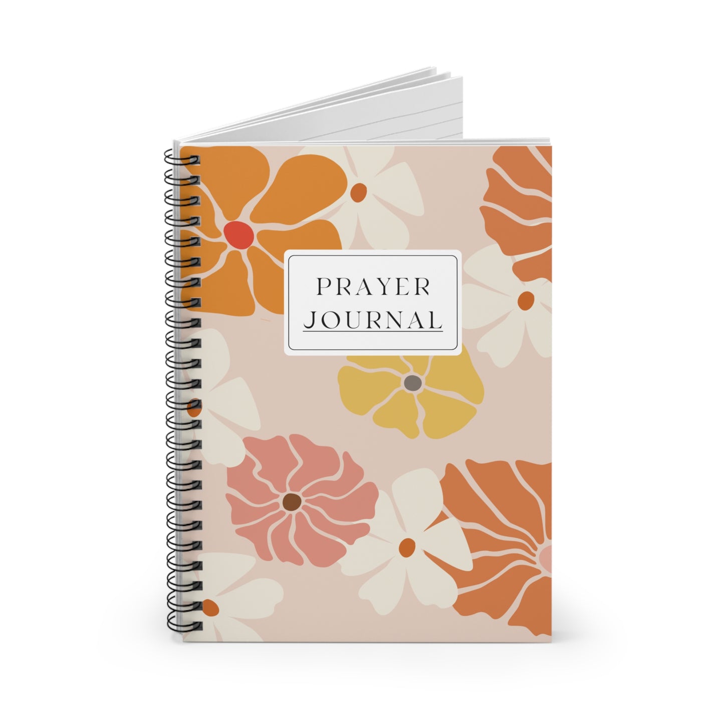 Spiral Prayer Notebook in Floral