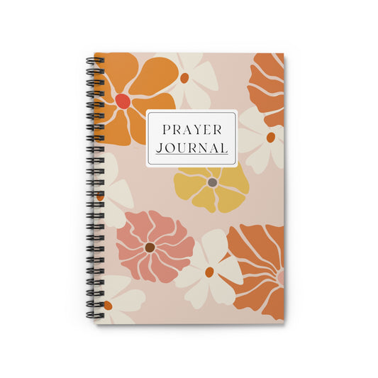 Spiral Prayer Notebook in Floral