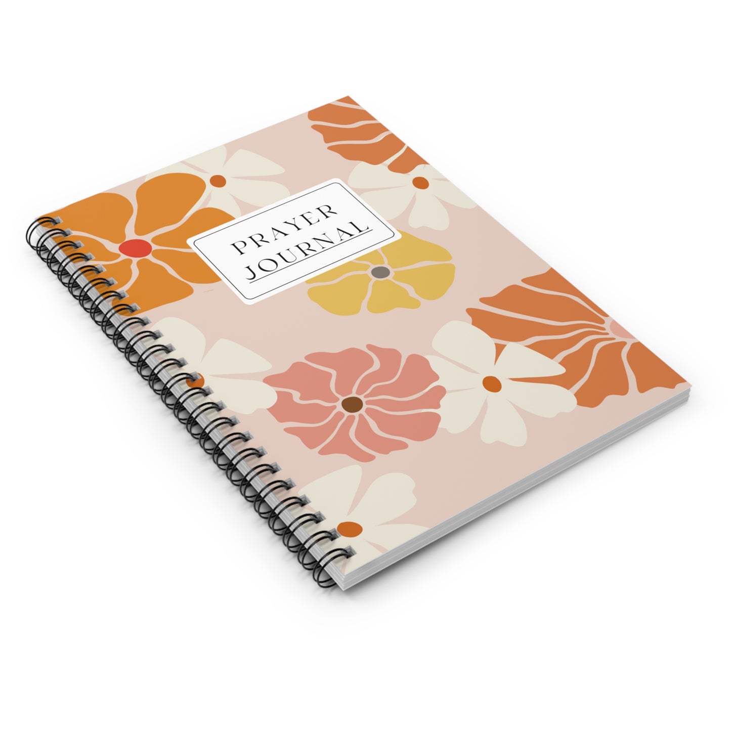 Spiral Prayer Notebook in Floral